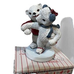 Coca-Cola Polar‎ Bear Cubs Figure Good Friends Always Stick Together B27